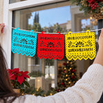 Papel Picado Con Nombre Personalizado - Decoración Para El Hogar Y Navidad - Guirnalda de Banderines Personalizada  3