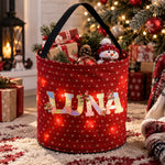 Patchwork Name Gift For Family - Personalized Basket 1
