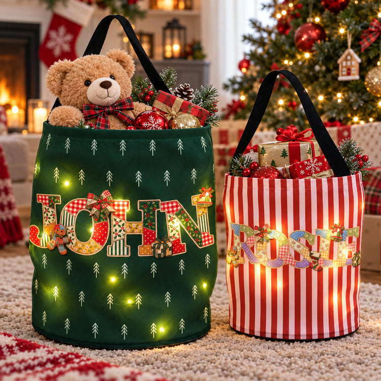 Patchwork Name Gift For Family - Personalized Basket 4