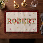 Patchwork Name Gift For Family - Personalized Placemat 6