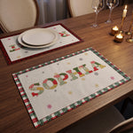 Patchwork Name Gift For Family - Personalized Placemat 9