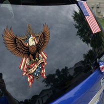 Patriotic Eagle Wings & Cross 1776-2026 - Decal