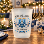 Peace Love Light Hanukkah Cup - Personalized Cups 5