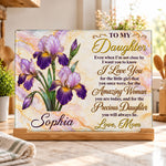 Pearl Birth Month Flower Gift For Precious Daughter - Personalized Cutting Board 1