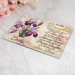 Pearl Birth Month Flower Gift For Precious Daughter - Personalized Cutting Board 4