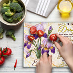 Pearl Birth Month Flower Gift For Precious Daughter - Personalized Cutting Board 5