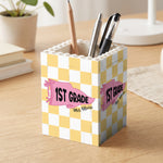 Pennant Design Teacher Back To School Gift - Personalized Pen Holder 2