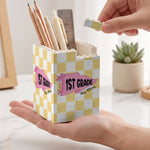 Pennant Design Teacher Back To School Gift - Personalized Pen Holder 3