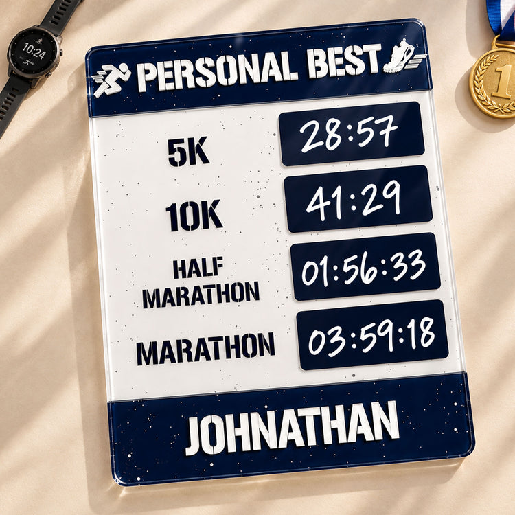 Personal Best Running - Acrylic Dry Erase Tracker 3