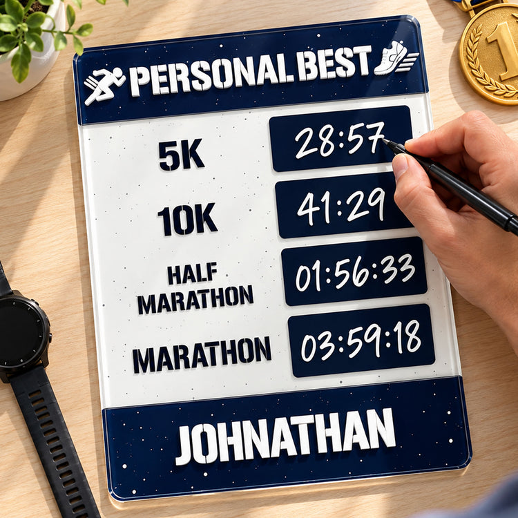 Personal Best Running - Acrylic Dry Erase Tracker 4