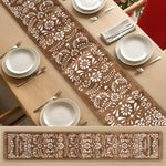 Personalizado Con Nombre de Familia Y Flores Estilo Papel Picado Mexicano - Decoración de Mesa - Personalizado Camino de Mesa  6