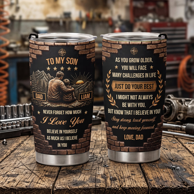 Personalized Birthday Gifts For Daughter Son Just Do Your Best - Personalized Tumbler 2