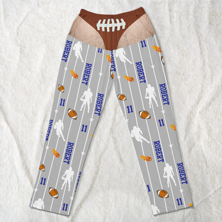 Personalized Funny Men Underwear, Custom Name & Number For Baseball, Softball, Soccer, Football, Basketball, Hockey Lover - Personalized Lounge Pants 2