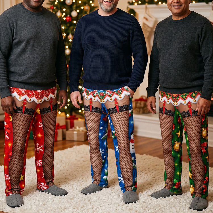 Personalized Funny Ugly Christmas Pajama Pants, Best Christmas Gift Ideas - Personalized Lounge Pants 1