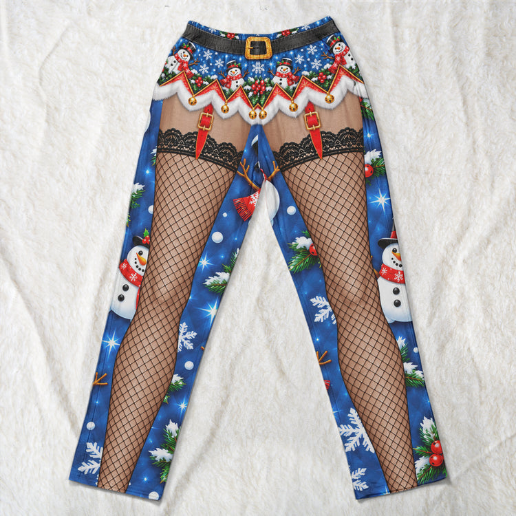 Personalized Funny Ugly Christmas Pajama Pants, Best Christmas Gift Ideas - Personalized Lounge Pants 3