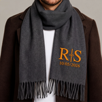 Personalized Monogram, Initial Name For Him, Husband, Son, - Personalized Embroidered Scarf 1