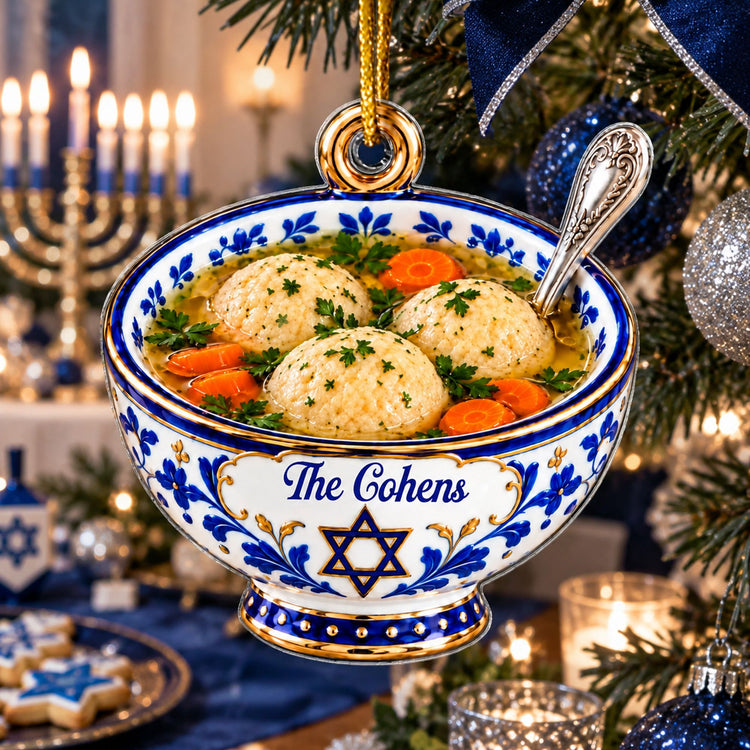 Personalized Traditional Hanukkah Food Ornament - Personalized Ornament 2