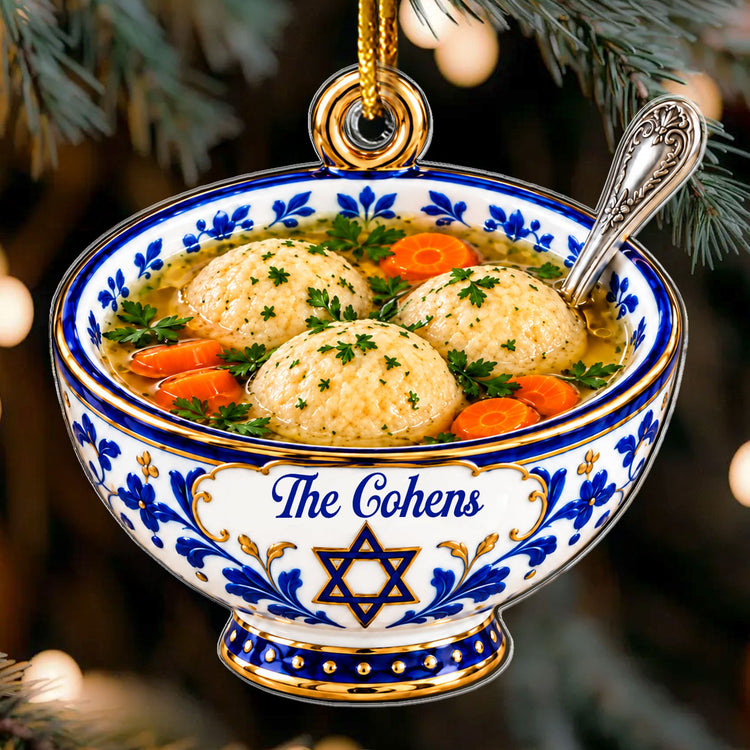 Personalized Traditional Hanukkah Food Ornament - Personalized Ornament 3