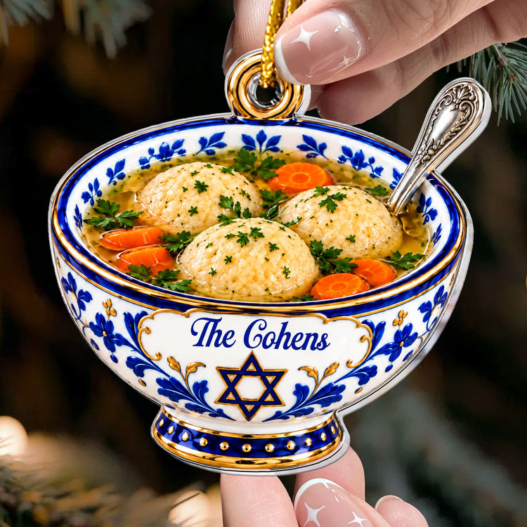 Personalized Traditional Hanukkah Food Ornament - Personalized Ornament 4