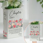 Personalized Years Birthday Ceramic Vase, A New Chapter Book Flowervase - Personalized Vase 2