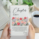 Personalized Years Birthday Ceramic Vase, A New Chapter Book Flowervase - Personalized Vase 5