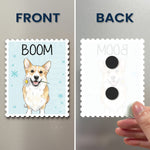 Pet Lovers Custom Photo Watercolor - Personalized Magnet 4