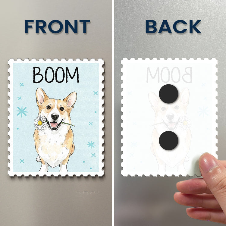 Pet Lovers Custom Photo Watercolor - Personalized Magnet 4