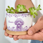  Pet Memorial Planter, Sketch Line Art Pet Photo Planter, Pet Loss Gift - Personalized Plant Pot 7