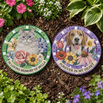 Pet Memorial Stone Custom Pet Portrait Mosaic Art - Personalized Garden Stone 2