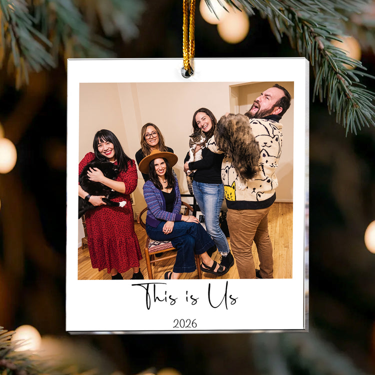 Photo Polaroid Christmas Ornament For Family, Friends, Siblings - Personalized Ornament 2