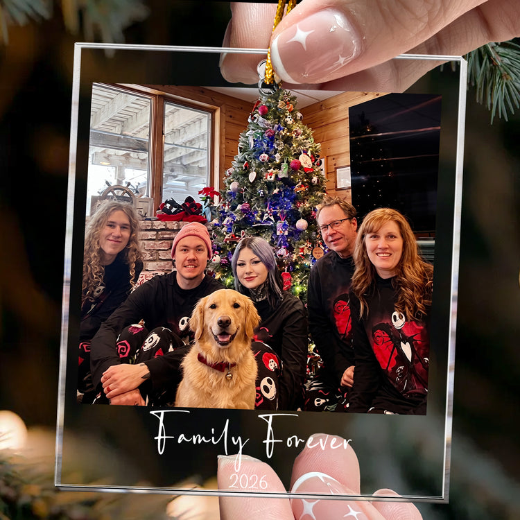 Photo Polaroid Christmas Ornament For Family, Friends, Siblings - Personalized Ornament 3
