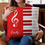 Piano, Keyboard Music Custom Name, Gift For Musician, Pianist, Composers - Personalized Pillow 5