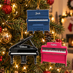 Piano Music, Custom Name & Piano Type - Personalized Ornament 1
