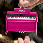 Piano Music, Custom Name & Piano Type - Personalized Ornament 3