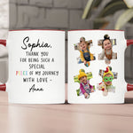 Puzzle Photo Teacher Thank You Gift, Leaving Gift - Personalized Mug 1