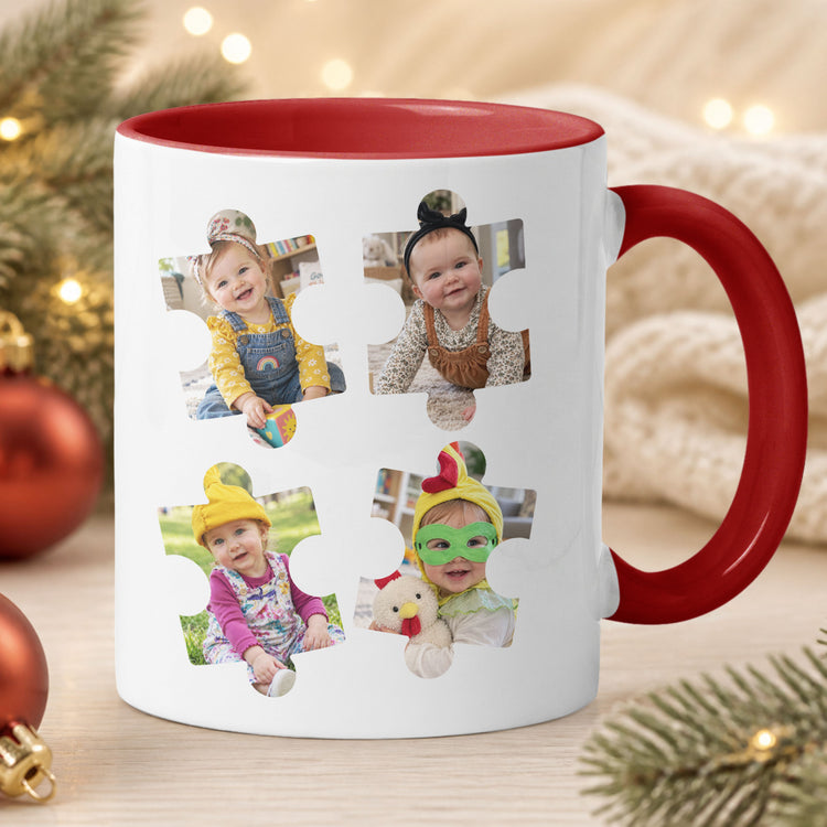 Puzzle Photo Teacher Thank You Gift, Leaving Gift - Personalized Mug 3