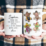 Puzzle Photo Teacher Thank You Gift, Leaving Gift - Personalized Mug 4