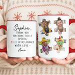 Puzzle Photo Teacher Thank You Gift, Leaving Gift - Personalized Mug 5