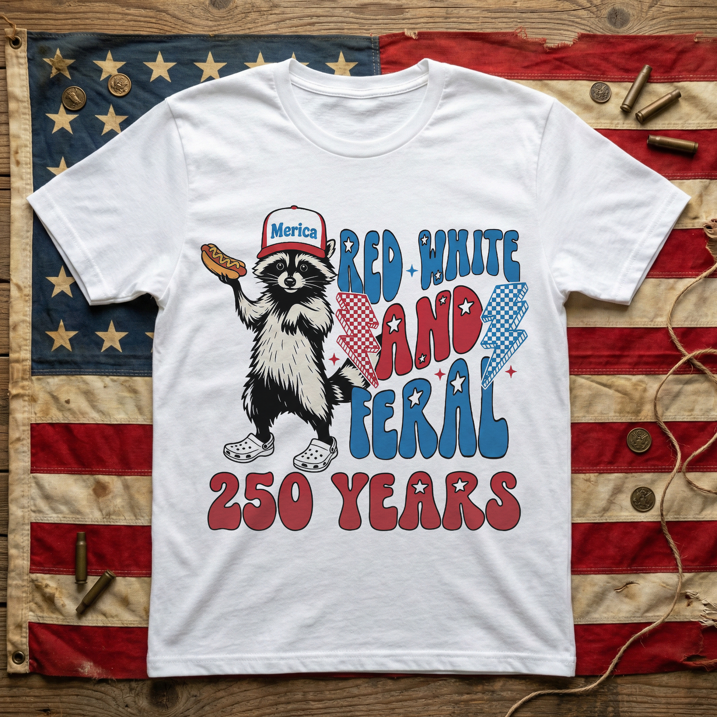 raccoon-red-white-_-feral-250-years-shirt-2