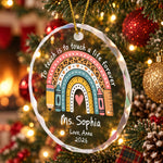Rainbow Teacher Christmas Thank You Appreciation Gift - Personalized Ornament 4