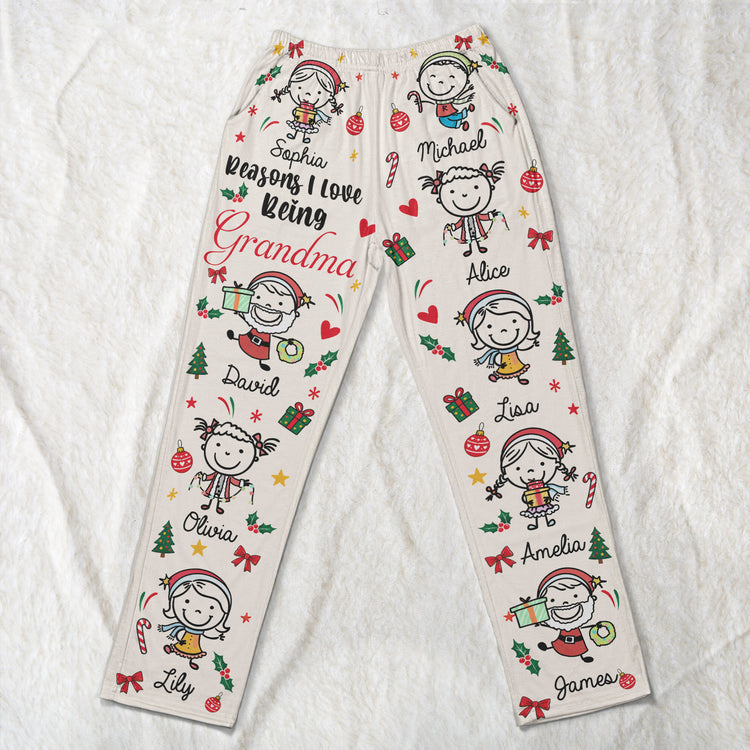 Reasons I Love Being Grandma - Personalized Lounge Pants 6