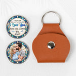Reminder I Love You Now & Always Custom Photo Stained Glass Art For Him, Her - Personalized Pocket Hug 2
