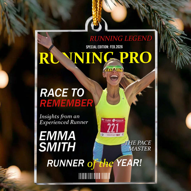 Running Legend - Personalized Ornament 2