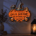Salem Sanctuary For Wayward Cats Ferals And Familiars - Personalized Wood Sign 3