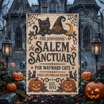 Salem Sanctuary For Wayward Cats Ferals And Familiars Welcome - Personalized Flag 3