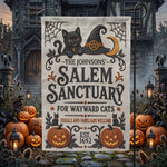 Salem Sanctuary For Wayward Cats Ferals And Familiars Welcome - Personalized Flag 2
