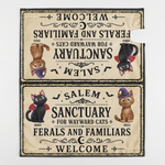 Salem Sanctuary For Wayward Cats Ferals And Familiars Welcome - Personalized Mailbox Cover 4