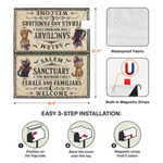 Salem Sanctuary For Wayward Cats Ferals And Familiars Welcome - Personalized Mailbox Cover 5