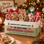 Santa'S Treat Company Co Family Christmas Design - Personalized Storage Basket 1