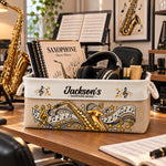 Saxophone Musician Gift Sax Player For Band Student, Music Teacher, Saxophone Player - Personalized Storage Basket 1